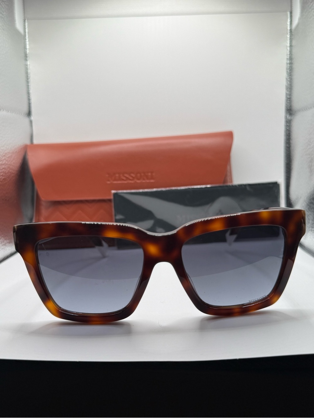 Missoni Tortoiseshell Square Sunglasses